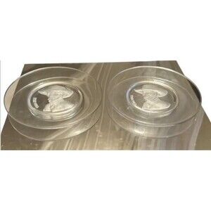 2 1969 Val St Lambert Old Masters Collection Crystal Plates Vincent Van Gogh